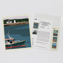 Silent Night in Prospect Harbor Light Art Print 8" x 10" Wall Poster By Alan Claude