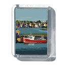 Red Lobster Boat 2" x 2 3/4" Acrylic Magnet - New England