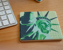 Statue Of Liberty Art Drink Coaster - New York