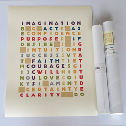 Cross Path Retro Art Print 18" x 24" Wall Poster