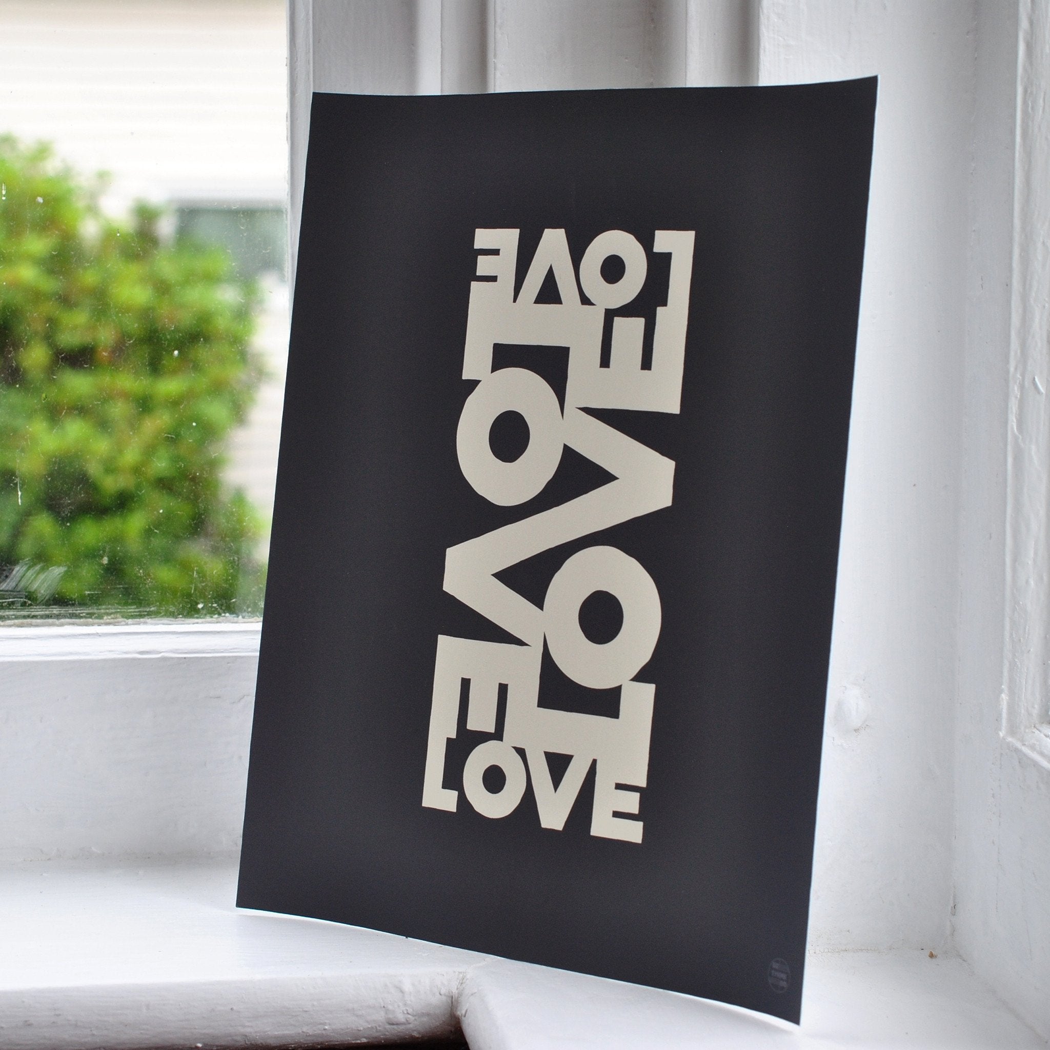 Love Energy - Graphite Art Print 8" x 10" Wall Poster