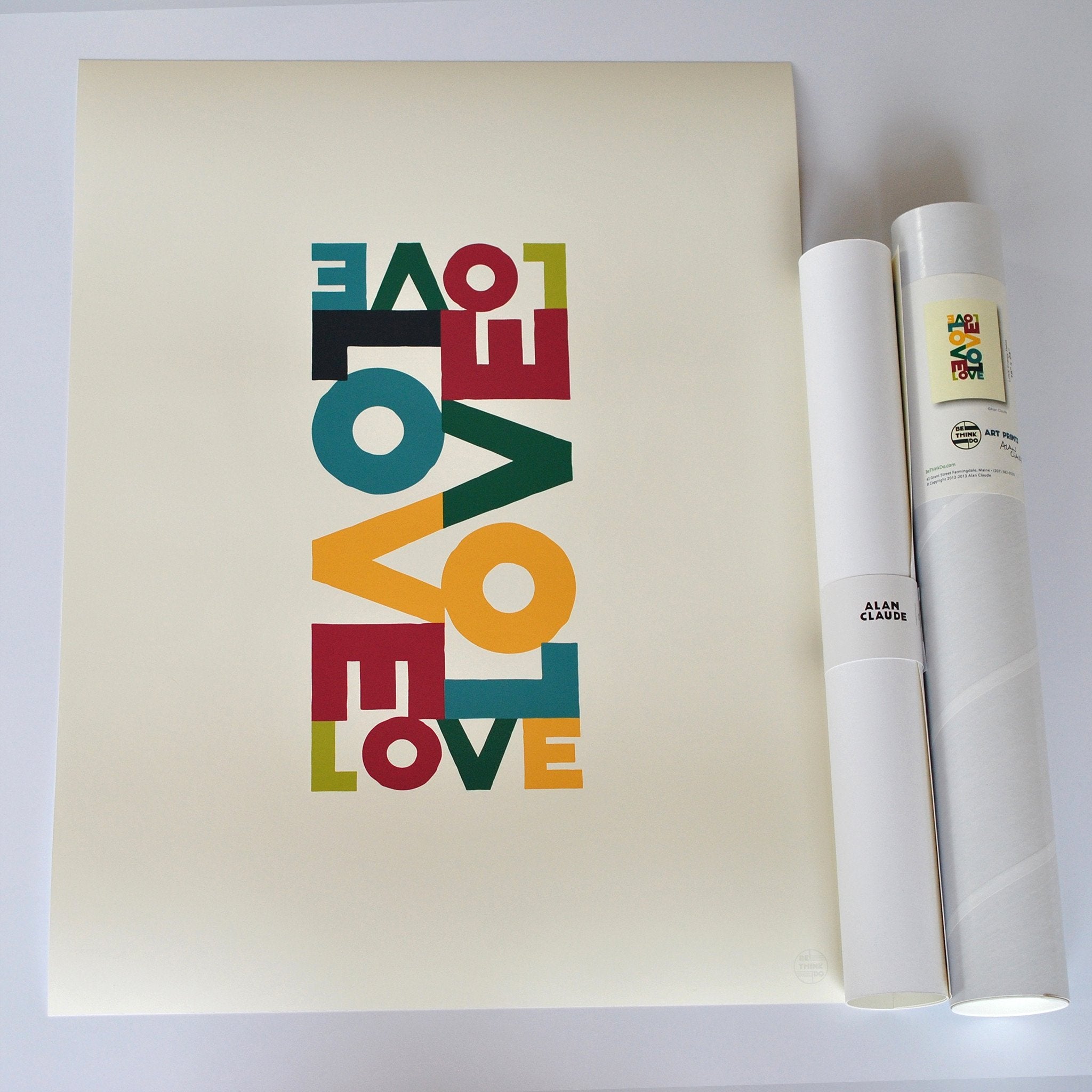 Love Energy Retro Art Print 18" x 24" Wall Poster