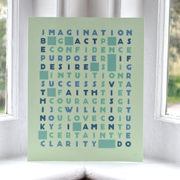 Cross Path Green Art Print 8" x 10" Wall Poster