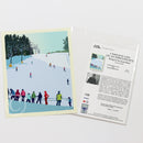 Skiing Snow Bowl Art Print 8" x 10" Wall Poster By Alan Claude