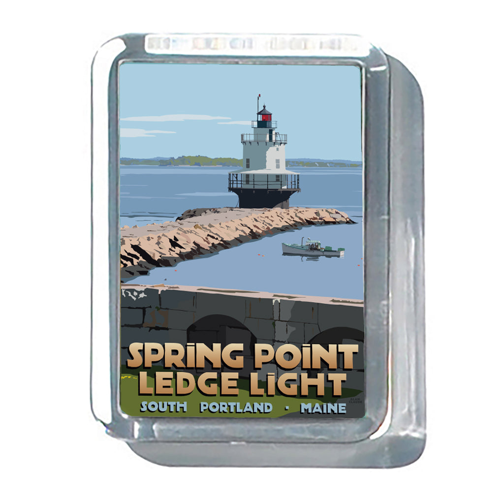 Spring Point Ledge Light 2" x 2 3/4" Acrylic Magnet - Maine