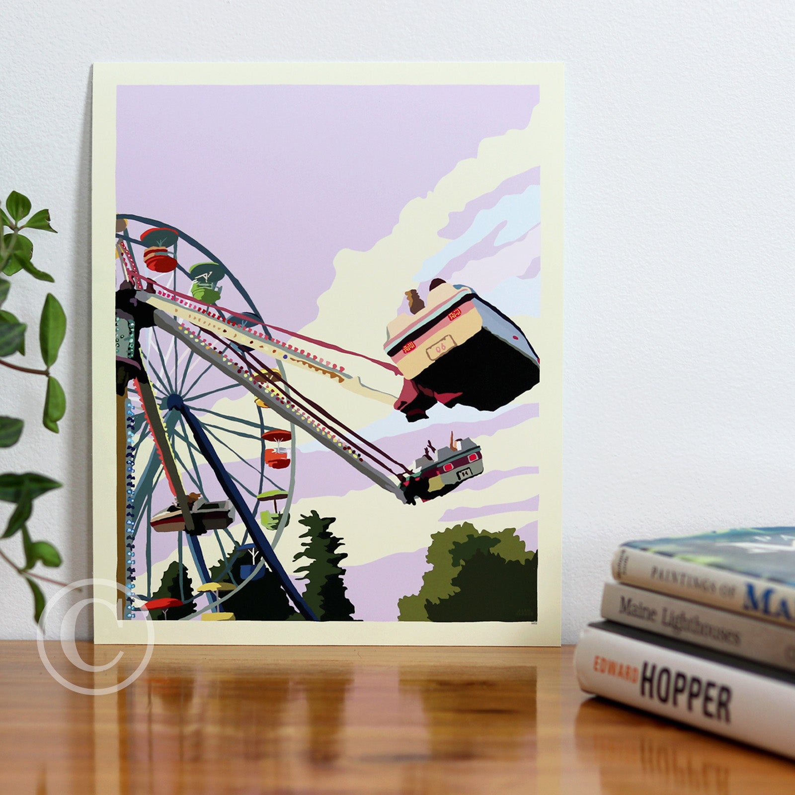 Summer Fair Art Print 8" x 10" Wall Poster By Alan Claude
