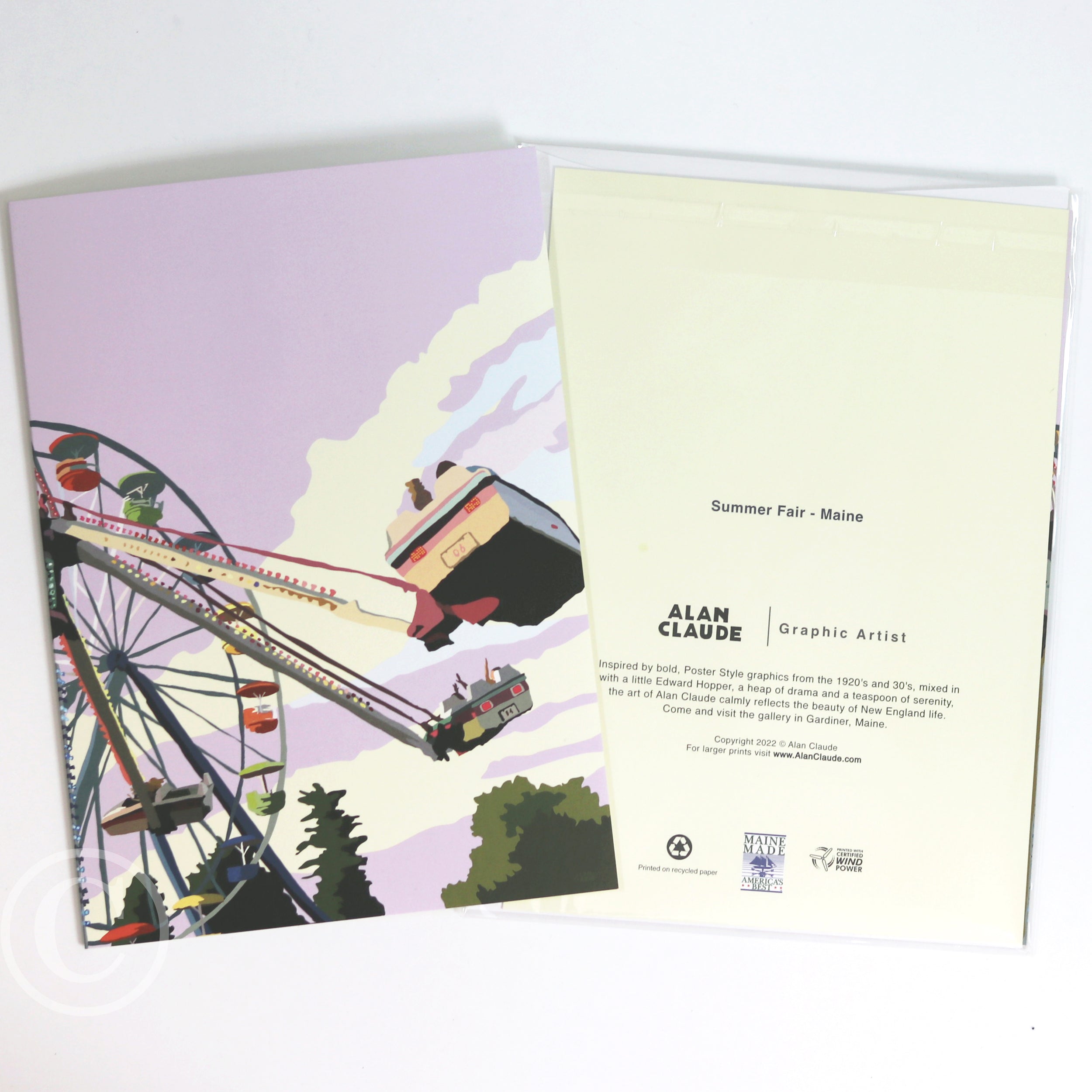 Summer Fair Notecard 5" x 7"  - Maine