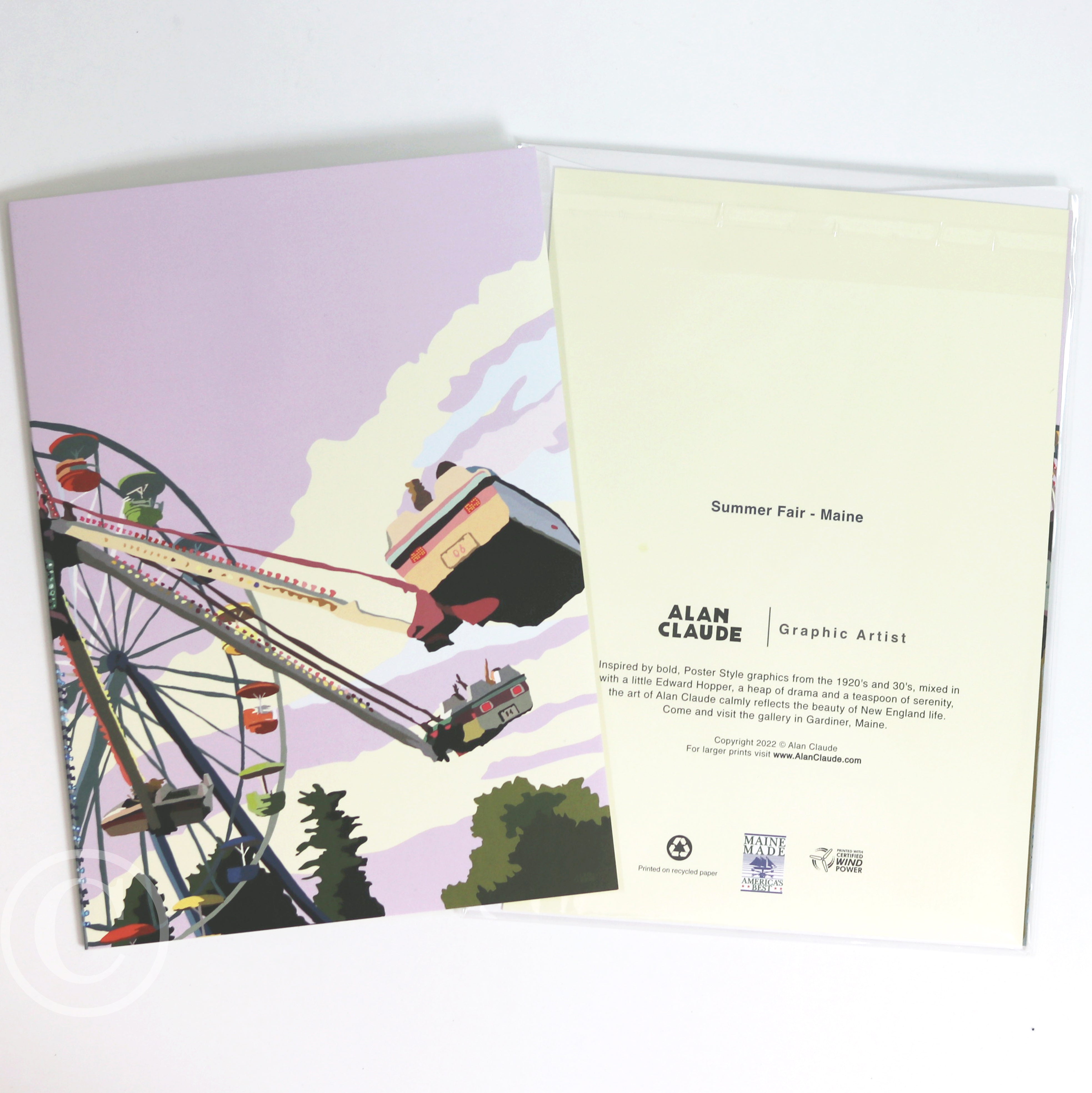 Summer Fair Notecard 5" x 7"  - Maine