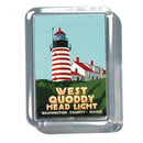 West Quoddy Head Light 2" x 2 3/4" Acrylic Magnet - Maine